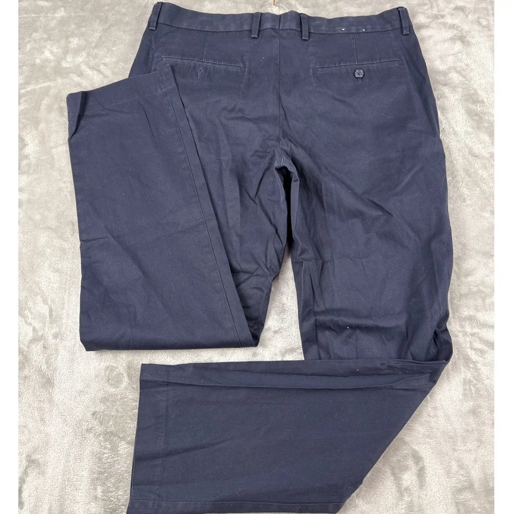 Express Photographer Navy Blue Slim Fit Chino Pants Mens 34x32 Stretch Cotton